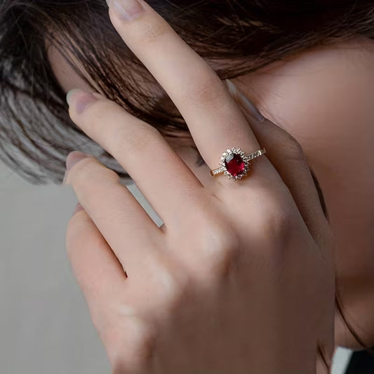 Empress Rød Ring | Guld