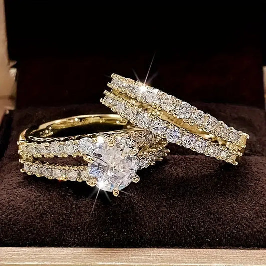 Eternal Radiance Ring Sæt | Guld