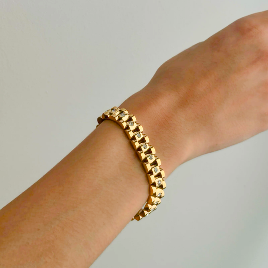 Guld Watchband Armbånd