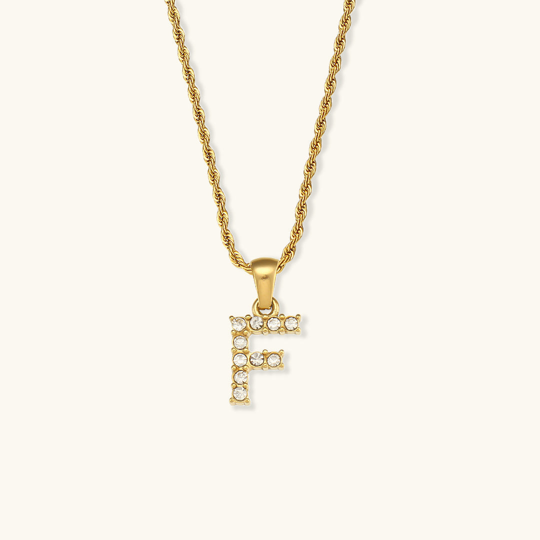 Maeve Bogstav Initial Diamanthalskæde