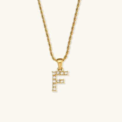 Maeve Bogstav Initial Diamanthalskæde
