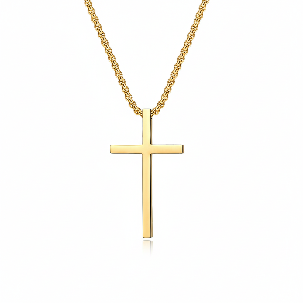 Bezel Korshalskæde | Guld