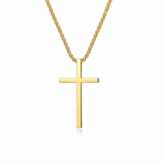 Bezel Korshalskæde | Guld