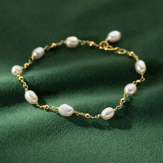 Barok Perle Strand Armbånd