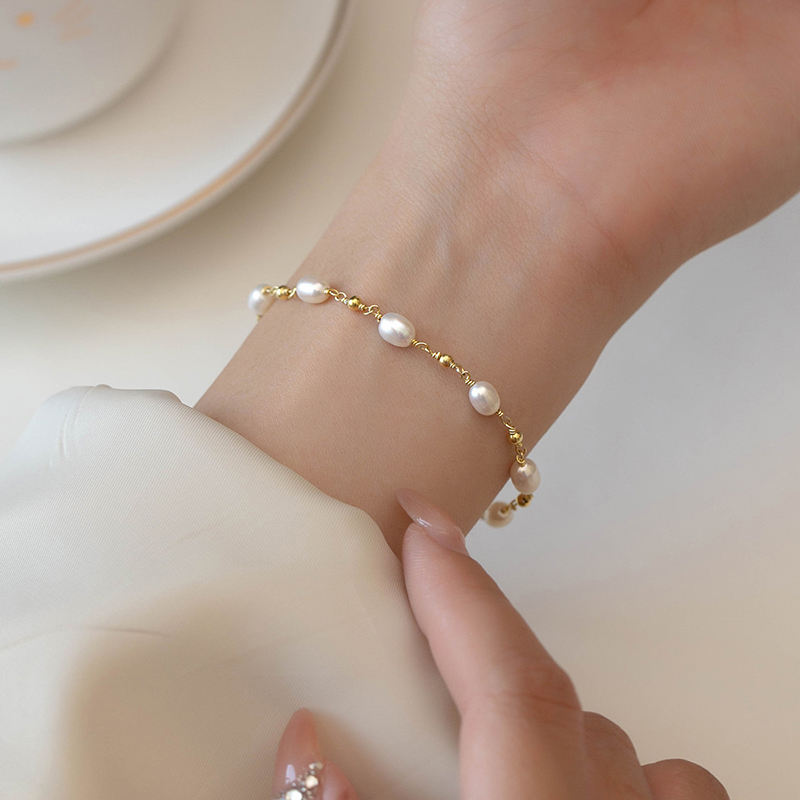 Barok Perle Strand Armbånd