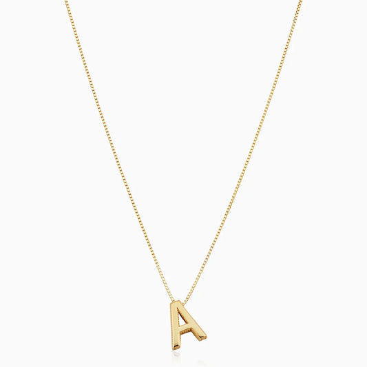 Kærlighed bogstav initial halskæde | Guld