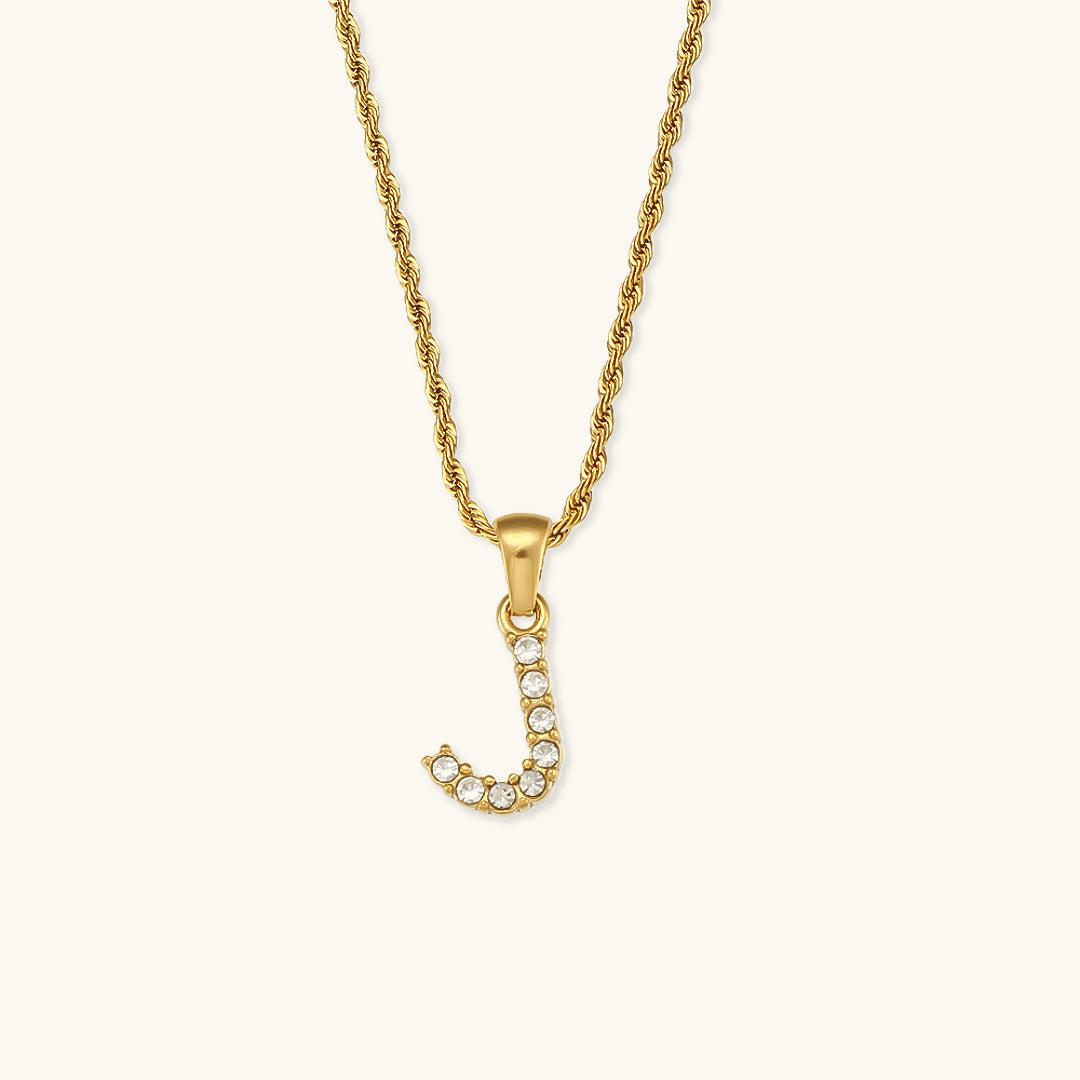 Maeve Bogstav Initial Diamanthalskæde