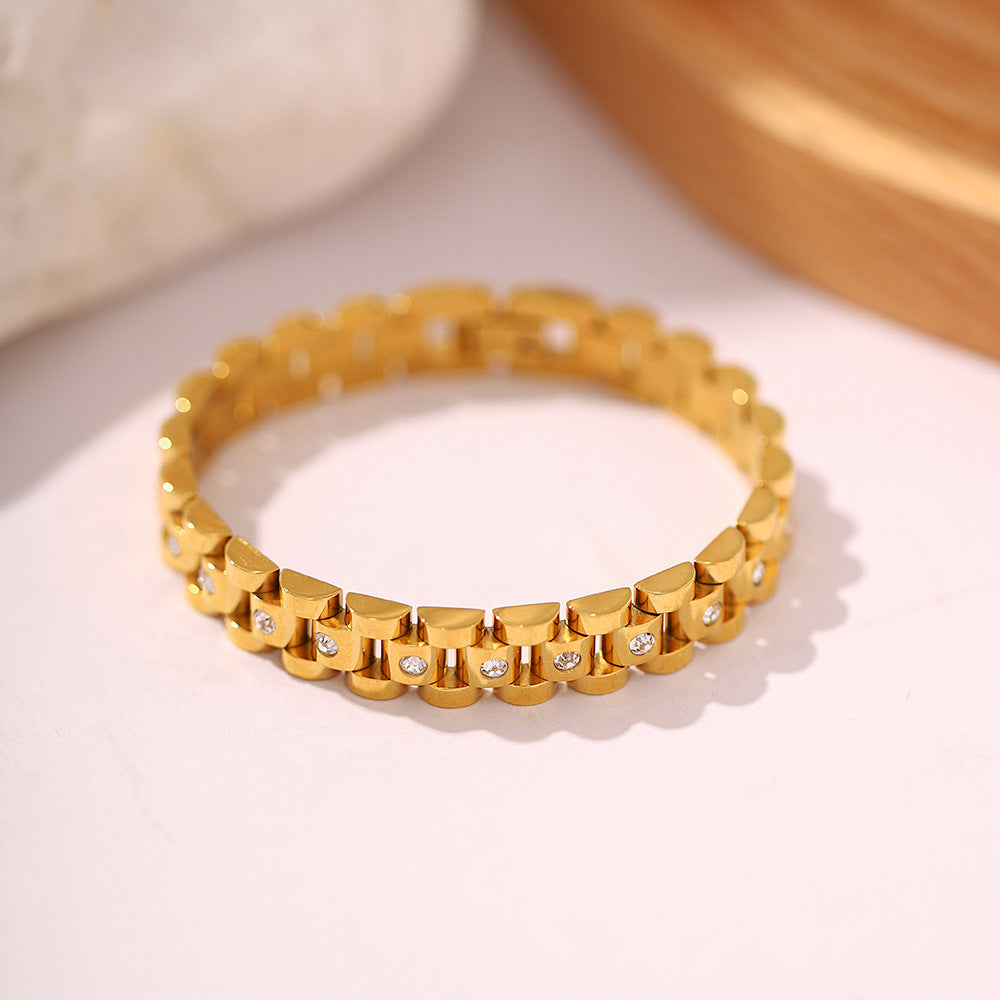Guld Watchband Armbånd