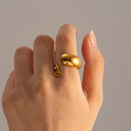 Etta Guld Serpent Ring