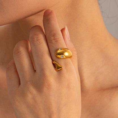Etta Guld Serpent Ring