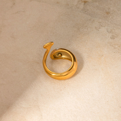 Etta Guld Serpent Ring