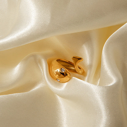Etta Guld Serpent Ring