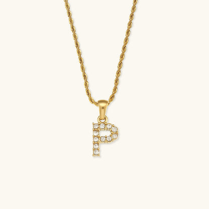 Maeve Bogstav Initial Diamanthalskæde
