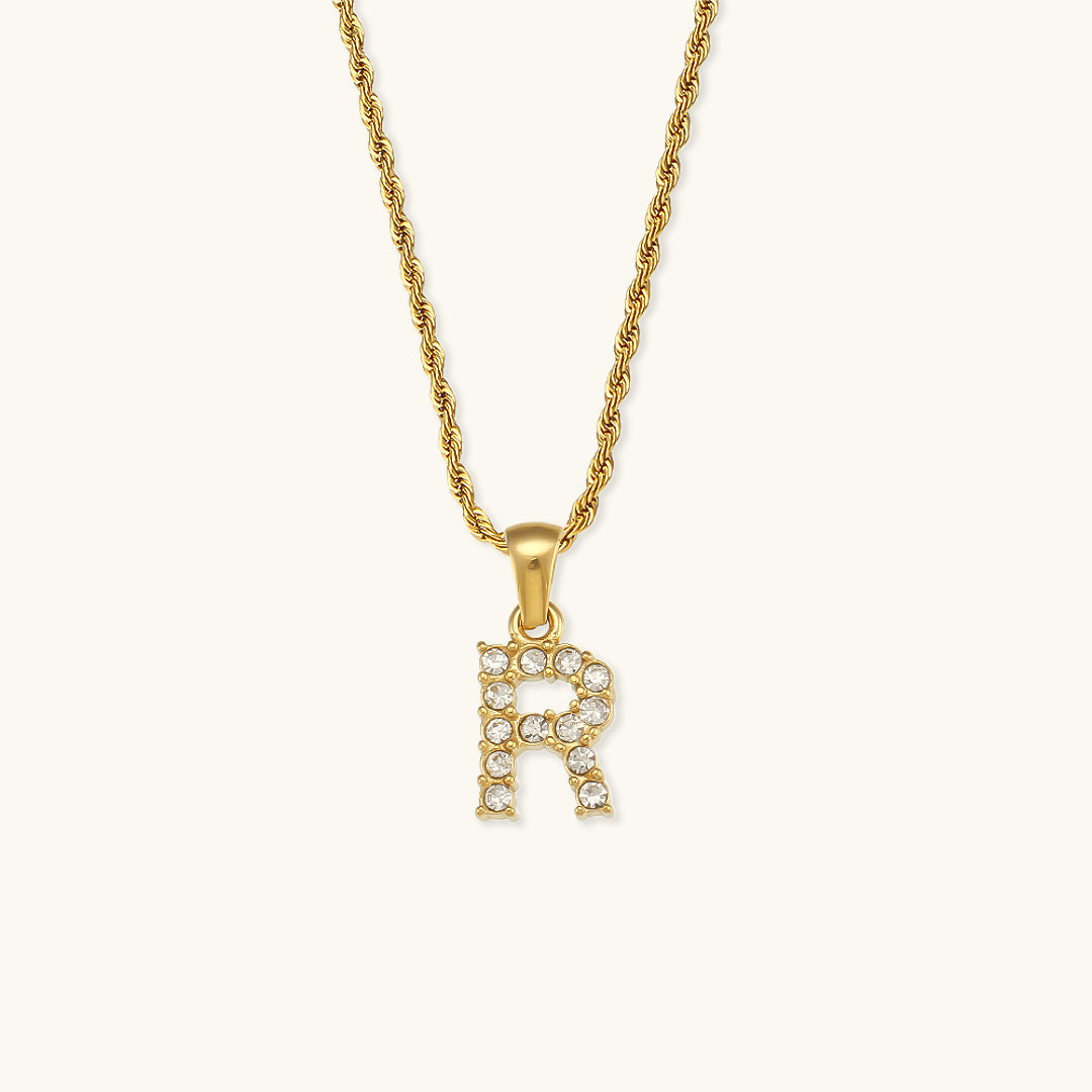 Maeve Bogstav Initial Diamanthalskæde