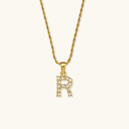 Maeve Bogstav Initial Diamanthalskæde