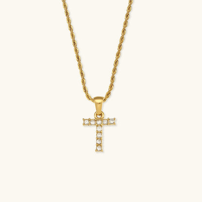 Maeve Bogstav Initial Diamanthalskæde