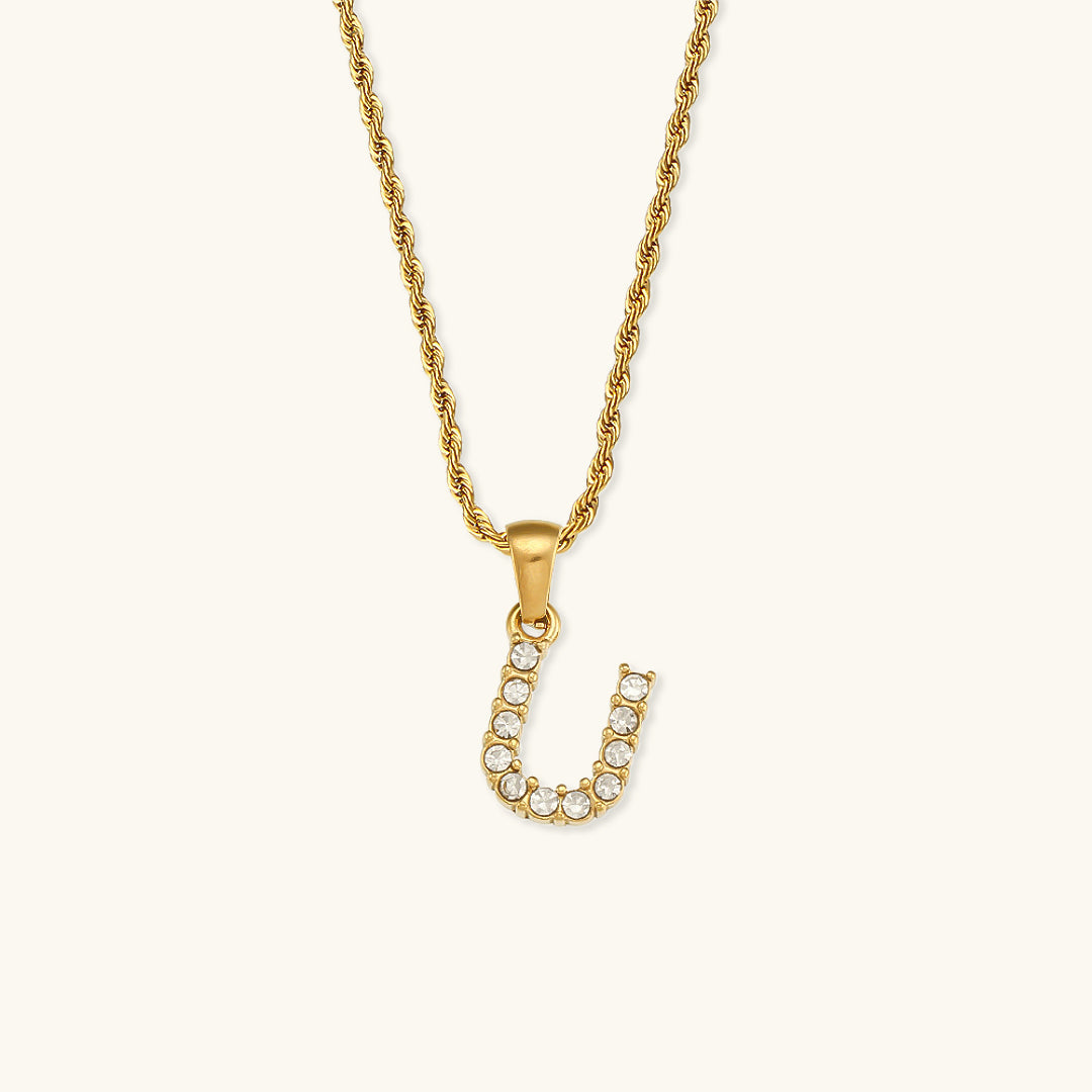 Maeve Bogstav Initial Diamanthalskæde