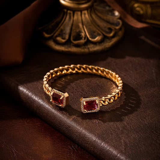 Veloria Rubin Åben Armbånd | Guld