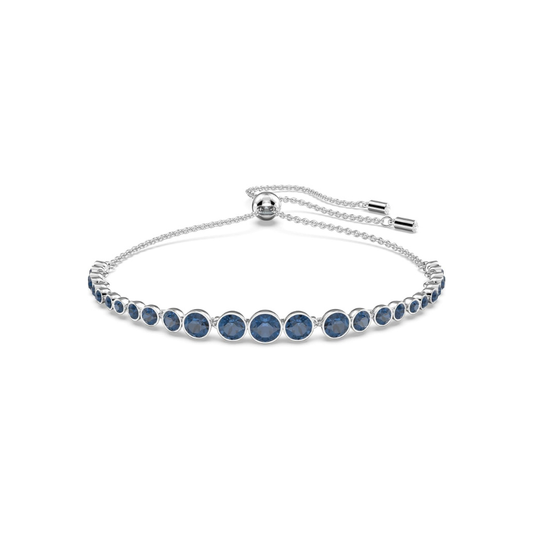 Rundslibning Safir Tennisarmbånd | Hvidguld