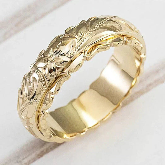 Antique Guld Blomst Ring | Guld